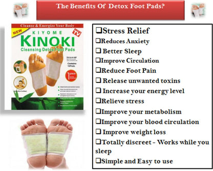 Kinoki Premium Natural Foot Patches(Pack Of 10)