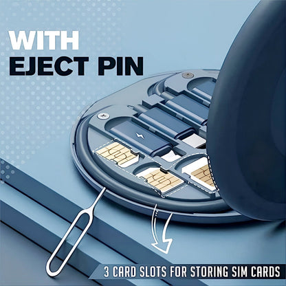 60W Multifunctional Fast Charging Data Cable Set – Portable 5-in-1 Charging Solution