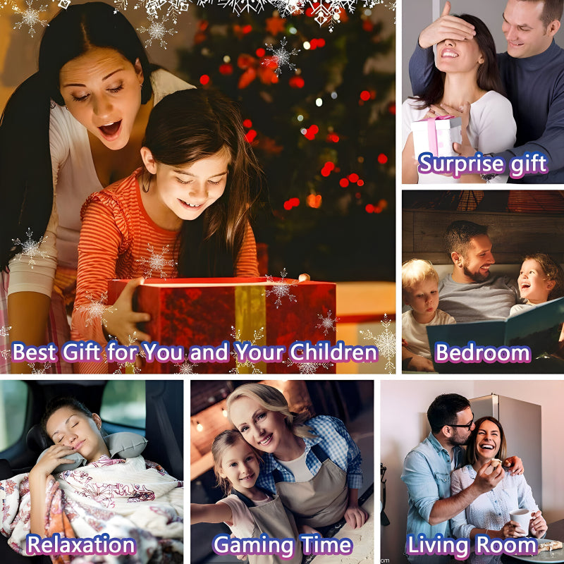 Multi-Functional LED Galaxy Projector Light With Built-In Bluetooth Speaker – Portable Mini Design